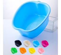 Maas-Bassin De Bain De Pieds, Spa D'eau Et Massage Des Pieds, Pour Pédicures Tremper Les Pieds Détox Et Massage, Épais Et Robuste Bassine Pied Parfait Pour Tremper Les Pieds (Blue)