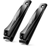 Maas-Lot De 2 Coupe-Ongles ¿ Coupe-Ongles À Lame Droite Et Coupe-Ongles À Lame Incurvée ¿ Coupe-Ongles De Qualité Supérieure Pour Ongles Épais Et Incarnés