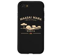 Maasai Mara Elephants Réserve Nationale Kenya Drapeau Safari Coque pour iPhone SE (2020) / 7/8
