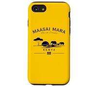 Maasai Mara Elephants Réserve Nationale Kenya Drapeau Safari Coque pour iPhone SE (2020) / 7/8