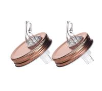 maason Bocal Coulent Spouts - Dispensateur De Couvercle De Couverclle Top À L'épreuve du Couvercle | 2 Paquets pour Les Becs pour Les Pots en Bouche 70/80 Mm | Verseurs Polyvalents pour l'huile
