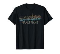 Maastricht Pays-Bas Voyage Souvenir Ville Cadeau Monument T-Shirt
