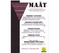 MAAT 3 Revue Philosophique Africaine Collectif (Auteur)