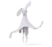 Mababu Foulard, Doudou pour bébé, Aide à l'endormissement de bébé, Consolation, Lapin Doux, 100% Coton GOTS Off White