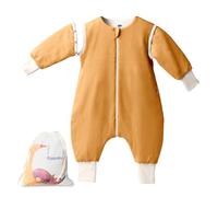 Mababu Gigoteuse d'hiver en Coton avec Pieds, Ours, Taille 80, 2.5 TOG, Mixte Bébé
