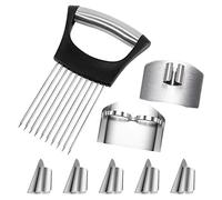 MABAHON Coupe oignon 1 coupe-légumes 2 protège-doigts anti-coupure 5 protège-doigts Pour couper les oignons, les pommes de terre, les pommes et autres aliments.