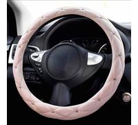 MABEIBEI Couvre Volant Voiture pour Hyundai Tucson Hybrid/Plug-in Hybrid 2021-2022 2023 2024, Couvre Volant Bling Diamant Glitter Antidérapant Respirant Couvre/Protégé Volant Voiture,Pink