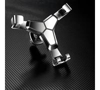 MABEIXI Support de Téléphone Portable en pour Chrysler PT Cruiser 2000-2010, Support Porte Téléphone à 360, Support Telephone Voiture Grille Aération,Silver