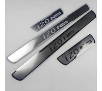 MABEIYE 4 Pièces Acier Inoxydable Seuil Porte Voiture Plinthes pour Hyundai i20 III 2024 2023, Bande de Protection de pédale de seuil de Porte Voiture