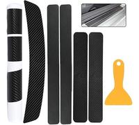 MABEIYE 6 Pièces Bandes Seuil de Porte Automobile en Fibre de Carbone pour Audi A4 Avant B9 8W Facelift 2019-2024, Autocollants Protection Seuil Porte Barres Seuil Porte