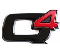 MABEIYE Emblème Badge Autocollant pour Alfa Romeo Stelvio, Autocollant de Logo de Voiture 3D de Remplacement Métal Signes Badge Emblème pour Tuning,C