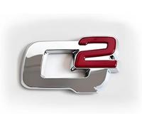 MABEIYE Emblème Badge Autocollant pour Alfa Romeo Stelvio, Autocollant de Logo de Voiture 3D de Remplacement Métal Signes Badge Emblème pour Tuning,E