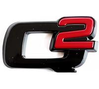 MABEIYE Emblème Badge Autocollant pour Alfa Romeo Stelvio, Autocollant de Logo de Voiture 3D de Remplacement Métal Signes Badge Emblème pour Tuning,F