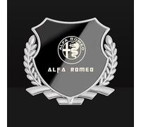 MABEIYE Emblème Badge Autocollant pour Alfa Romeo Tonale 2022 2023, Autocollant de Logo de Voiture 3D de Remplacement Métal Signes Badge Emblème pour Tuning