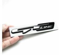 MABEIYE Emblème Badge Autocollant pour KIA Peugeot Sticker Aufkleber GT Line, Autocollant de Logo de Voiture 3D de Remplacement Métal Signes Badge Emblème pour Tuning