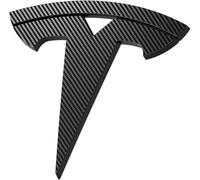 MABEIYE Emblème Badge Autocollant pour Tesla Model 3 2017-2020, Autocollant de Logo de Voiture 3D de Remplacement Métal Signes Badge Emblème pour Tuning,B