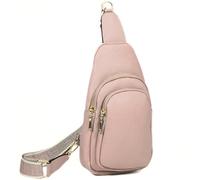 Mabel London Sac à bandoulière pour homme et femme - Petit sac à dos monosangle imperméable - Juliette, rose bébé