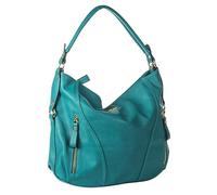 Mabel Paula Grand sac à main fourre-tout en cuir avec ouverture zippée sur le dessus Plusieurs poches avant zippées, turquoise, Taille unique, Contemporain