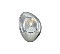 Mabell Applique murale moderne chrome, abat-jour en verre