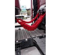 Mabi Automotive Parts 1x Tuyau d'air pour camion et camionnette Câbles Collants Couvrant Manches Extensibles Manchon (Rouge)