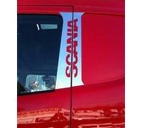 Mabi Automotive Parts Lot de 4 décorations de porte en acier inoxydable pour camions Scania R P Series 2004-2015