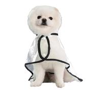 Mabine de pluie pour chiens - Cape de pluie en chien portable claire, couvercle de pratication pour animaux de compagnie prêt pour la tempête | Veste de chiot à capuche étanche manuelle, coquille comp