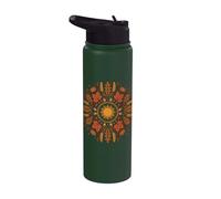 Mabon Pagan Célébration Équinoxe d'automne Roue de l'année Stainless Steel Insulated Water Bottle