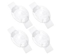 Mabor Lot de 4 protections pour les yeux après une chirurgie de la cataracte Transparent en plastique avec petit trou pour les yeux après une chirurgie après une chirurgie
