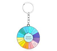 Mabor Pendentif de sac mignon drôle, ce qu'il y a à manger Porte-clés rotatif Cadeaux amusants pour les femmes Porte-clés alimentaire drôle pour les personnes avec phobie de choix