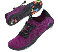 Mabove Chaussures Aquatique Femme Chaussures de d'eau Chaussures de Plongée Surf Natation pour Piscine et Plage Bain Séchage Rapide,Violet 222,37 EU