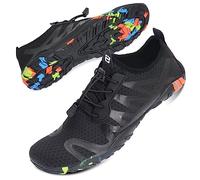 Mabove Chaussures Aquatique Homme Femme Chaussures de d'eau Chaussures de Plongée Surf Natation pour Piscine et Plage Bain Séchage Rapide,Noir S901,41 EU