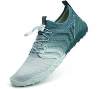 Mabove Chaussures aquatiques pour femme à séchage rapide pour piscine, plage, bateau, plongée avec tuba, plongée, lac, yoga, B Gradient Green V011, 37 EU