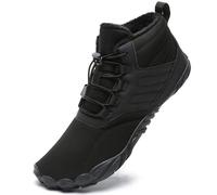 Mabove Chaussures pieds nus Bottes d'hiver Hommes Femmes Chaussures de trail imperméables Chaussures d'hiver chaudement fourrées Bottes de neige pour（noir，42 EU