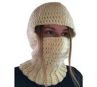 Mabta Cagoule au crochet pour homme et femme - Accessoire de cosplay effrayant - Pour cosplay, Halloween, cosplay