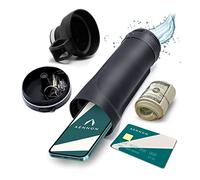Mabta Coffre-fort de déviation en forme de bouteille d’eau avec compartiment caché pour cartes, clés, espèces, objets de valeur, argent, voyage, rangement secret à la maison - Tasse