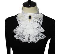 Mabta Collier vintage victorien en dentelle avec volants, Accessoires Gothique pour cosplay