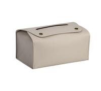 Mabta Distributeur de mouchoirs rectangulaire rechargeable en cuir synthétique - Boîte à mouchoirs pratique pour serviettes en papier - Décoration
