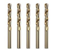 Mabta Lot de 5 forets hélicoïdaux M42 HSS 2/3/4/5/6/7/8/9/10 mm M42 HSS pour perçage en acier inoxydable, bois, métal