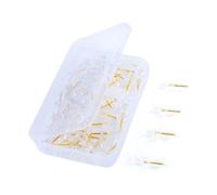 Mabta Lot de 50/100 punaises transparentes en forme de boule en forme de I pour tableau en liège, épingles à coudre transparentes pour couture de tissu