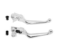 Mabutingti Leviers de frein et d'embrayage pour Harley Davidson Sportster 883 1200 Softail Dyna Electra Glide Road King Fat Boy Night Train Street Bob (Chrome)