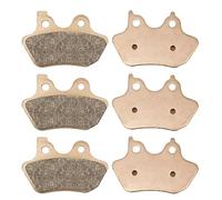 Mabutingti Plaquettes de frein avant et arrière frittées pour Harley Davidson Softail Dyna Electra Glide Heritage Fat Boy Night Train Road Glide Road King Street Glide 2000-2007