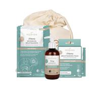 MABYEN Kit de post-partum pour mamans - Équipement de premier choix pour les premières semaines avec bébé après la naissance - Kit avec 3 masques au chou blanc, 10 coussinets pour tétons, 1 huile