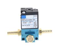 MAC 3 Port Electronic Boost Control Solenoid Valve DC12/24V 35A-ACA-DDBA-1BA With 6MM Tube Fittings Brass Silencer(PC6mm Tube,DC12v)