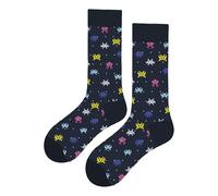 MAC BEEN Juegos Y Tecnología Chaussettes Hautes Amusantes Unisexes avec Dessins de martiens, Taille Unique 37-44, Jeux et Technologie, Mixte