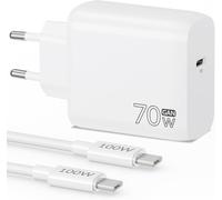 Mac Book USB C Charger 100W/5A Cable + 70W Adapter for MacBook Air/MacBook Pro 13 14 15 16 Inch 2024 2023 2022 2021 2020 M1 M2 M3, iPad, iPhone 16 15/16e, USBC Fast Charger AC Plug
