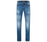MAC Jeans Pour des hommes Arne Pipe Plaine Coton Jeans - Bleu
