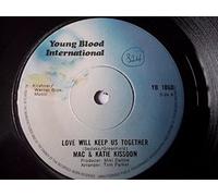 Mac & Katie Kissoon - LOVE WILL KEEP US TOGETHER 7" (45) UK YOUNG BLOOD INTERNATIONAL 1973 PRO B/W I'M UP IN HEAVEN (YB1060)