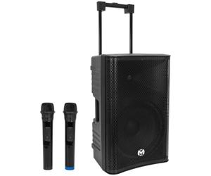 Mac Mah Mobile Pro 12 Batterie Système PA 500 W 12" Haut-parleur actif Bluetooth Party Box Système de son mobile Système PA avec roulettes Microphone USB