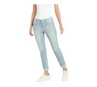MAC - Pantalon Slim Rayé Bleu Cool River - Femme - Jeans - Bleu - Taille: 48 FR