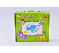 MAC TOYS Puzzle Dinosaures + peinture à l'eau